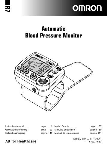 and digital blood pressure monitor ua-767 instruction manual