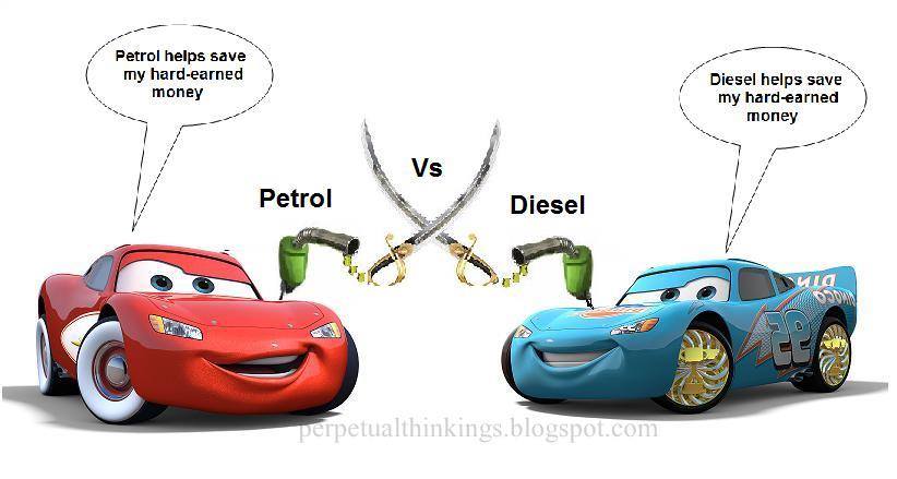 petrol vs diesel and auto vs manual