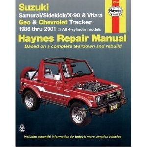 1988 suzuki samurai owners manual