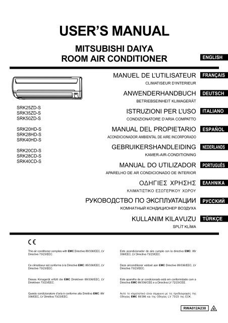 mitsubishi heavy industries inerter air conditioner manual