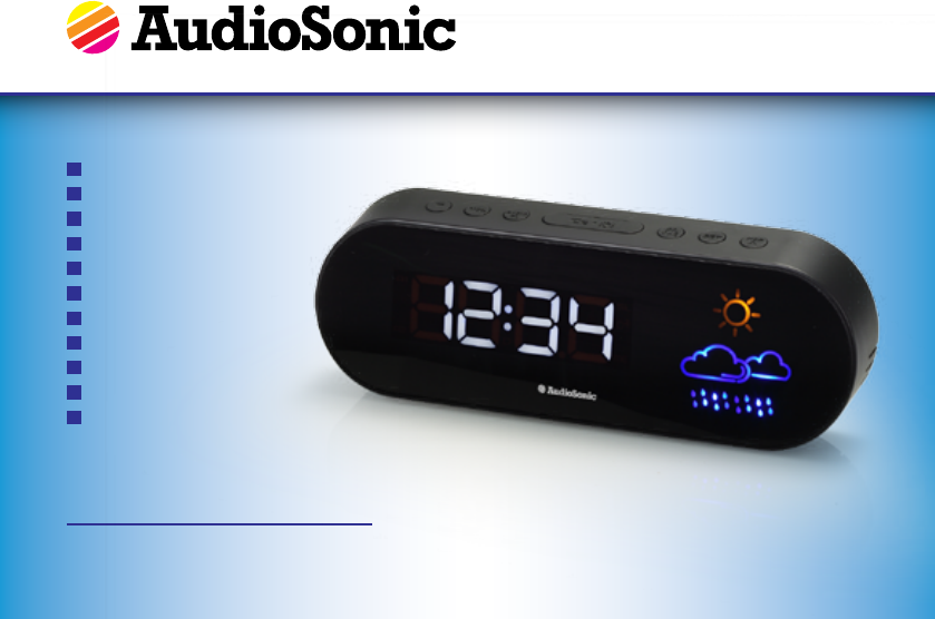 audiosonic clock radio cr-16pl manual