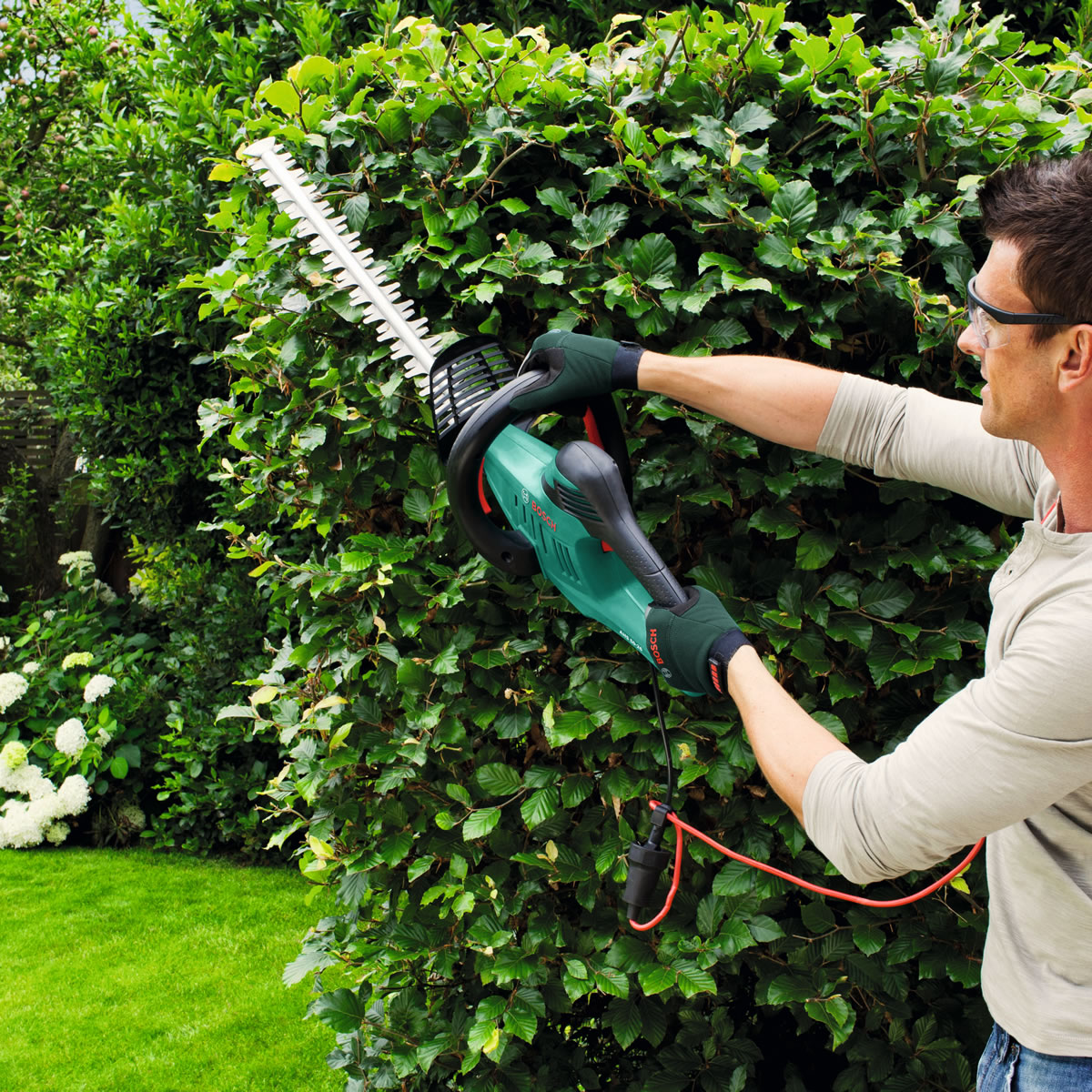 bosch electric hedge trimmer manual