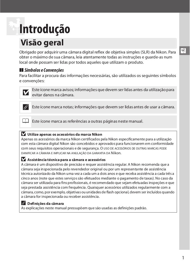 manual nikon d3300 em portugues