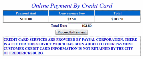 credit card payments entered manually fees