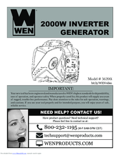 wen 2000w inverter generator manual