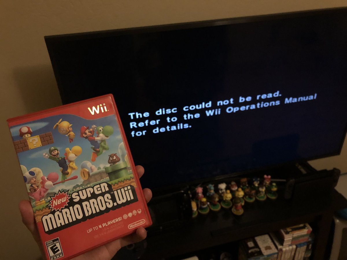 wii u operations manual unable to read disc